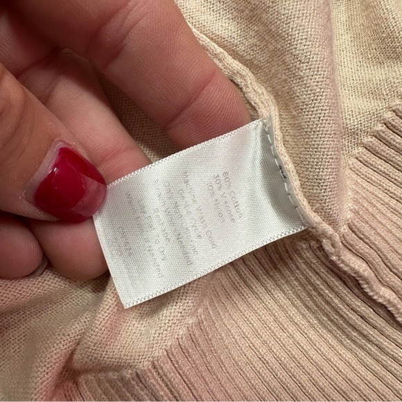 talbots sweater Cardigan w/ tank light dusty pink cotton blend sz L - Picture 10 of 11